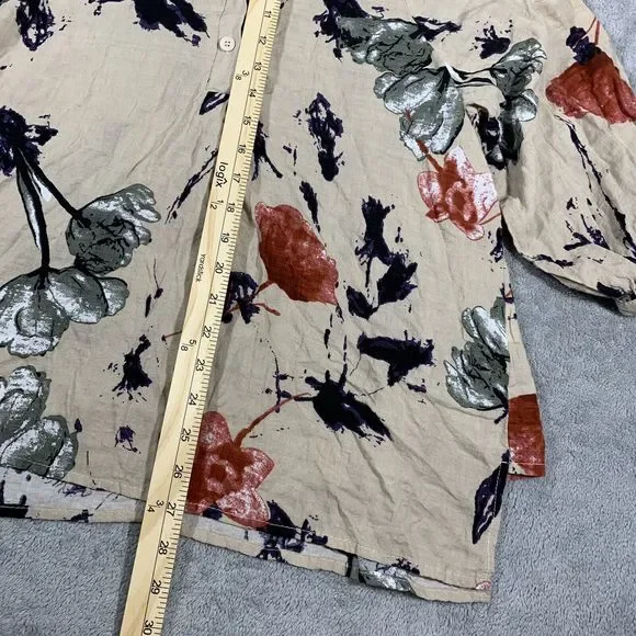 Zanzea Collection Floral Quarter Button Tunic Blouse Size XL Women’s - Picture 7 of 10